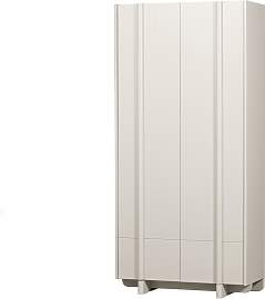 Schrank Basu aus Kiefernholz, modern, hellgrau