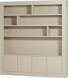 Schrank Wallcover aus FSC-Kiefer, modern mit Push