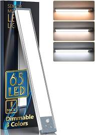 Schrankbeleuchtung LED mit Bewegungsmelder 65 LEDs 