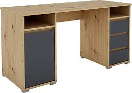 Schreibtisch BYLIVING "Lobo", braun