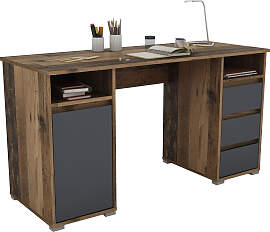 Schreibtisch BYLIVING "Lobo", braun (old 