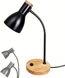 Schreibtischlampe Holz Weiß – Verstellbare