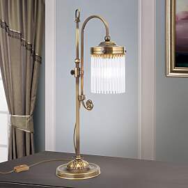 Schreibtischlampe STÄBCHENSERIE, 1-flammig, Patina