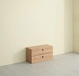 Schubkasten MÖBILIA, beige (natur), B:80cm H:44cm 
