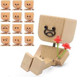 Schüttelmann Wackelfigur Holz fürs Auto - 12