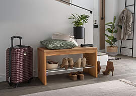 Schuhbank HOME AFFAIRE "Dura", braun