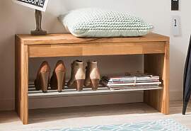 Schuhbank HOME AFFAIRE "Dura", braun