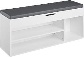 Schuhbank Natalya mit Sitzpolster 104x30x49cm -