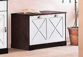 Schuhbank OTTO HOME, braun (dunkelbraun, weiß),