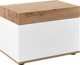 Schuhkipper Cara Weiß/Eichefarben MDF