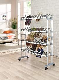 Schuhregal RUCO, silber (aluminiumfarben, silber), 