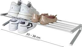Schuhregal RUCO, silber (silberfarben), Aluminium, 