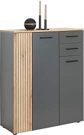 Schuhschrank Cadix Anthrazit/Eichefarben