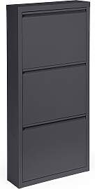 Schuhschrank Eyvin aus Metall, modern und