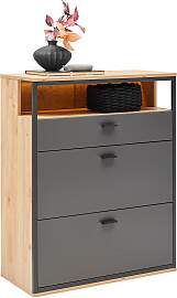 Schuhschrank Florenz Grau/Eiche Artisan