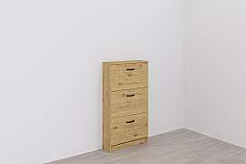 Schuhschrank FMD "Step 3", beige