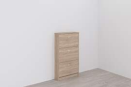 Schuhschrank FMD "Step 3", braun