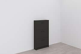 Schuhschrank FMD "Step 3", grau