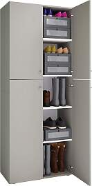 Schuhschrank Lona ca.70x182x37cm Grau