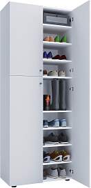 Schuhschrank Lona XXL ca.70x182x37cm Weiß
