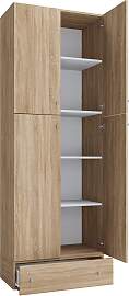 Schuhschrank Lona XXL ca.70x200x39cm Eiche Dekor