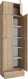 Schuhschrank Lona XXL ca.70x240x39cm Eiche Dekor