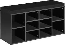 Schuhschrank mit Sitzpolster 103,5x48x30cm -