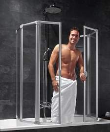 Schulte D1700 U-Kabine Badewannenaufsatz