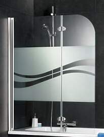 Schulte D3353 Badewannenaufsatz Echtglas Liane