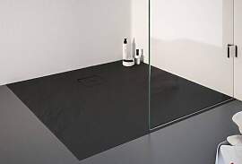 Schulte plan Mineralguss Steinoptik Quadrat