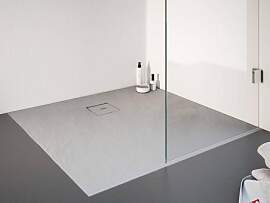 Schulte plan Mineralguss Steinoptik Quadrat