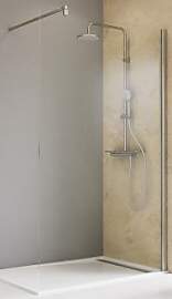 Schulte Toura Duschwand Walk-In 8 mm Echtglas Klar 