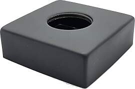 Schwarz Lackierter Stahl Quadratisch Becken Dusche 