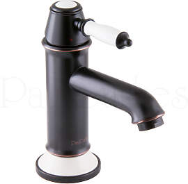 Schwarze Waschtischarmatur Retro - Hochdruck
