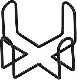 Schwarzer Eisen-Untersetzer-Halter,