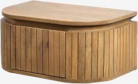 Schwebender Nachttisch 55x35 Cm Aus Mangoholz