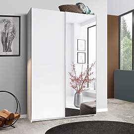 Schwebetüren-Kleiderschrank Nissa 125x196 cm