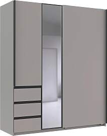 Schwebetürenschrank Adria Grau/Sahara