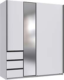 Schwebetürenschrank Adria Weiß