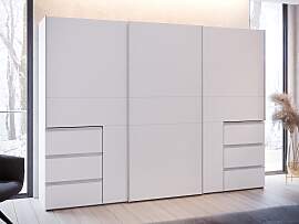 Schwebetürenschrank FORTE, weiß, B:269,7cm