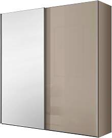 Schwebetürenschrank Lumos Glas Sandfarben