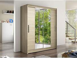 Schwebetuerenschrank mit Spiegel Presto II