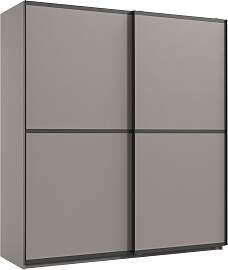 Schwebetürenschrank Ulm Beige/Greige