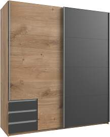 Schwebetürenschrank WIMEX "Emden", grau 