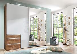 Schwebetürenschrank WIMEX, weiß (weiß lackiert, 