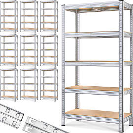 Schwerlastregal 10er-Set 180x90x40cm verzinkt 875kg