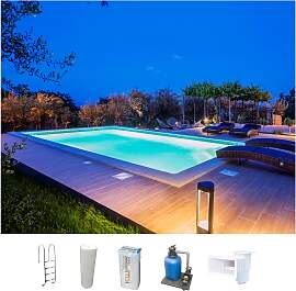 Schwimmbecken KWAD "STYROPORSTEIN POOL ALL