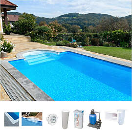Schwimmbecken KWAD "STYROPORSTEIN POOL ALL