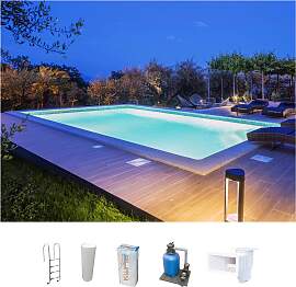 Schwimmbecken KWAD "STYROPORSTEIN POOL ALL