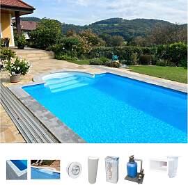 Schwimmbecken KWAD "STYROPORSTEIN POOL ALL